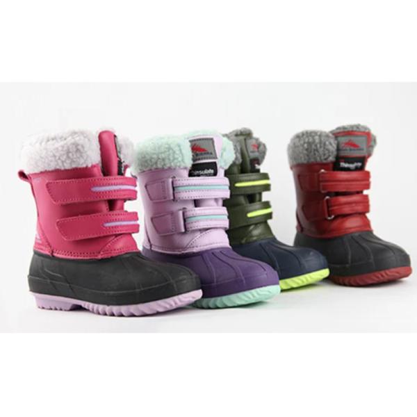 Young Girl Warm Winter Boots Mid-Tube Lightweight Waterproof