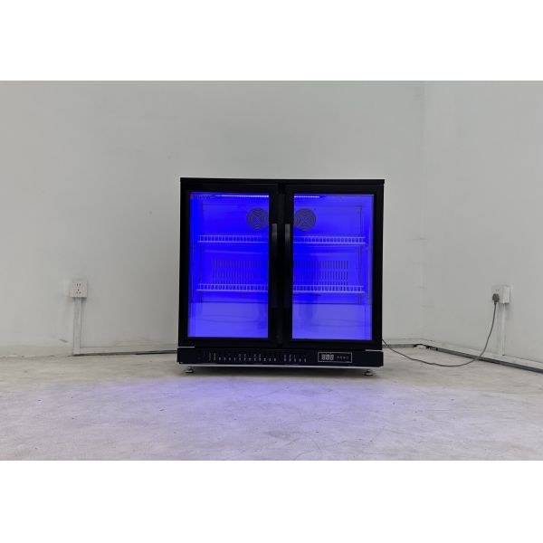 Customization Beverage Cooler Refrigerator Glass Door Beverage Cooler
