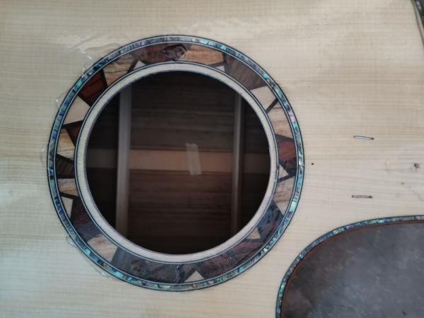 Factory Cutaway 41 Inch KOA Wood Acoustic Electric Guitar Ebony Fingerboard Abalone Inlays D Style KOA Guitar