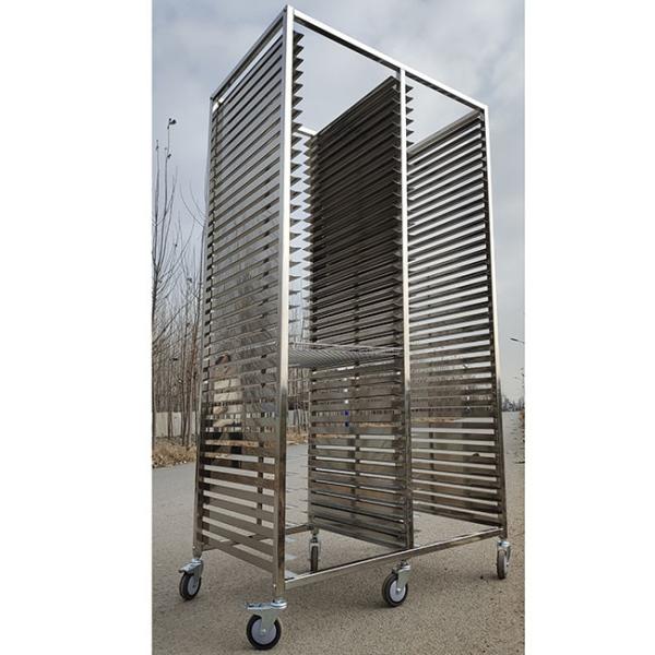 Anticorrosão 201 Tray Rack Trolley Rubber de aço inoxidável/plutônio/rodas de nylon