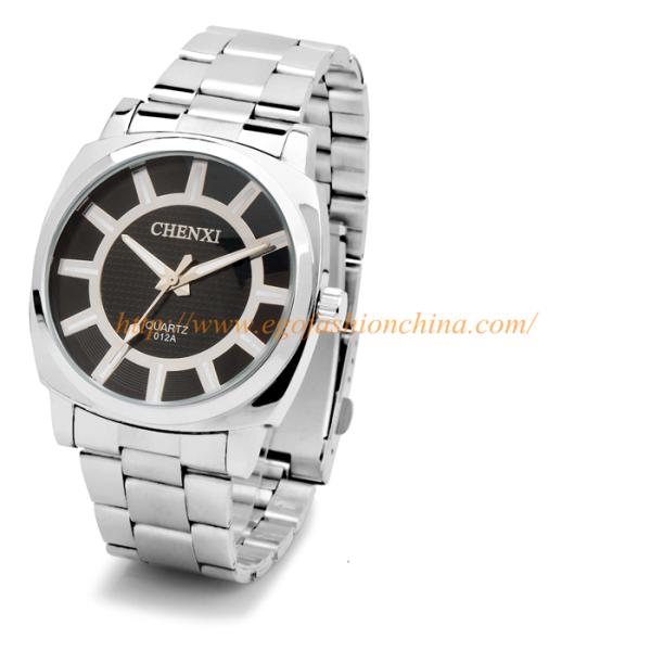 012A Stainless Steel Watches Unisex Watch Quality Steel Analog Watch Roman Numbers Watch