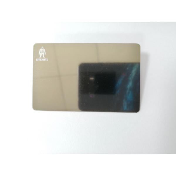 High Gloss Plain Waterproof Mirror Business Cards Metal Stainless Steel Engraved