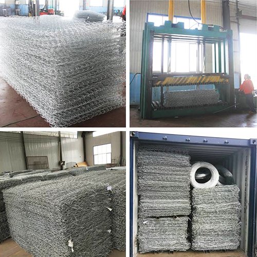 Сетка 5 Gabion Сплетенный Pvc высоты Galvanzied 1.0m покрыл гибкость провода коробки Gabion сильную