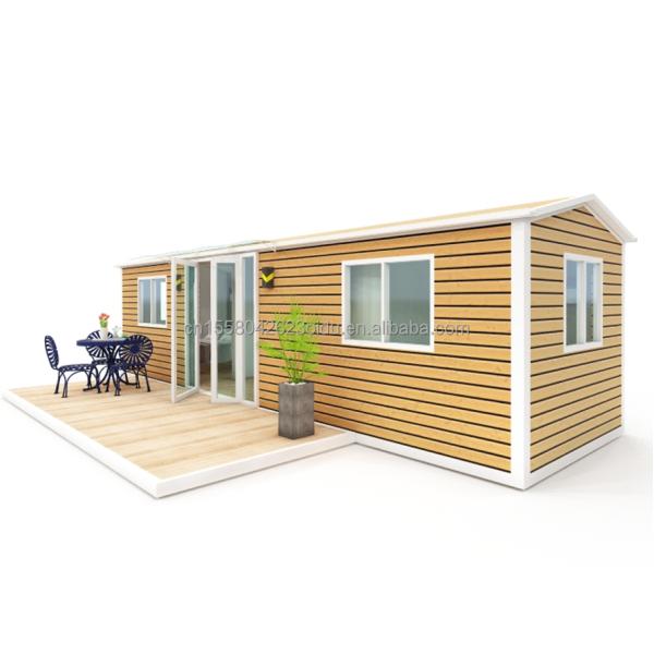 Vacation Style Family Prefabricated Wooden House with 2 Bedrooms 1 Bathroom 1 Kitchen Directly