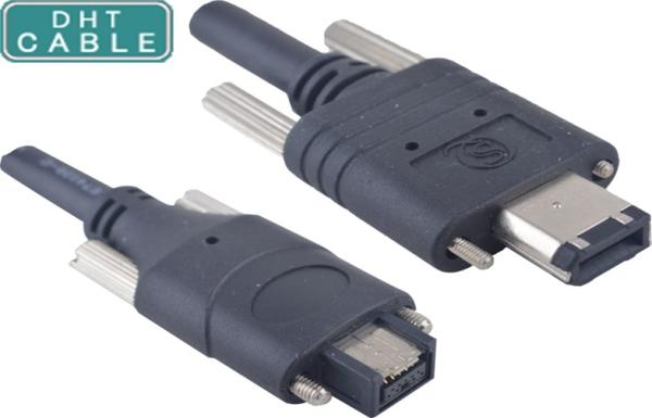 Full Shielded IEEE 1394 Firewire Cable , Firewire Camera Cable With Copper Conductor