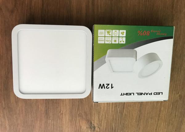 Surface Mounted Led Slim Panel Light Square Shape 100lm / W Pmma 6w 12w 18w 24w