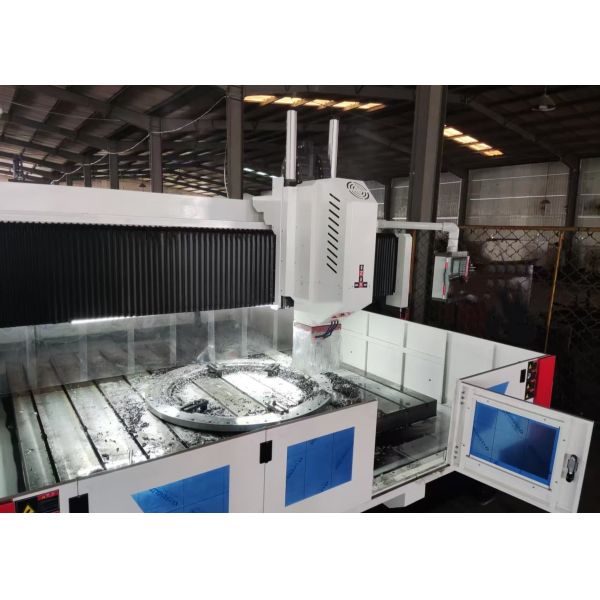 1000mm Gantry Height Dual Head CNC Plate Milling TappingMachine And Workpiece Size 3500x3500mm