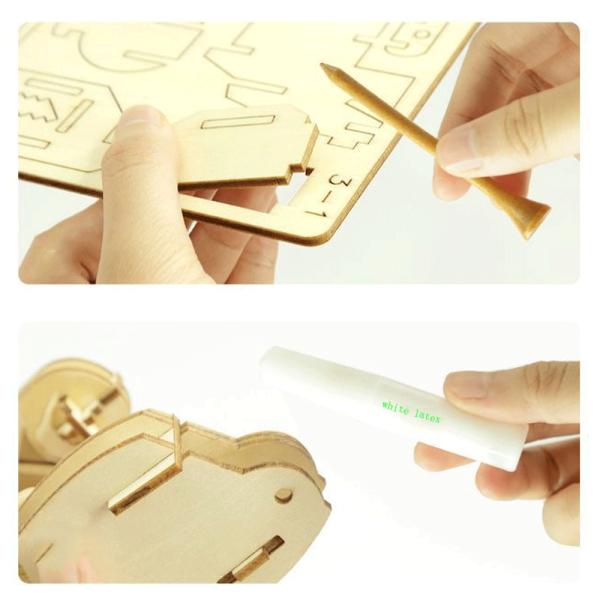 Wooden 3D Puzzle Toy 371 PCS Architectural Model for Adults and Kids Laser Cutting Jigsaw