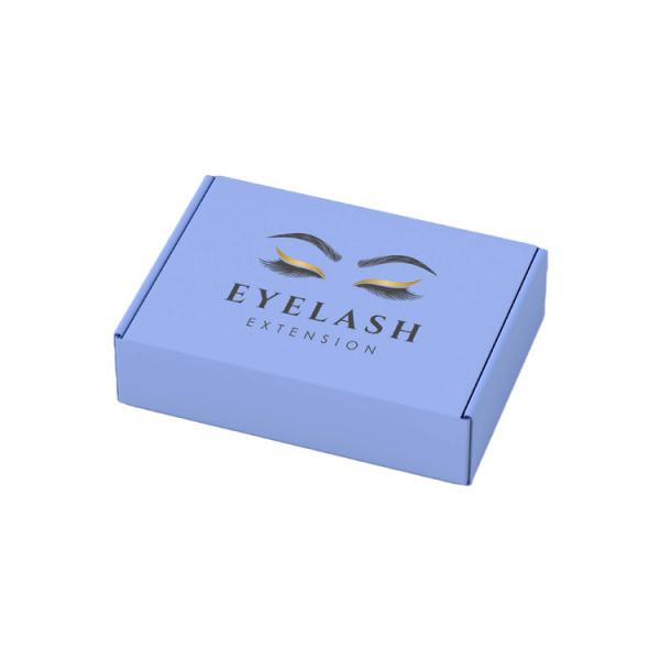 CMYK Paper Type Eyelash Shipping Boxes with Custom Logo Lash Tweezers and Corrugated Board