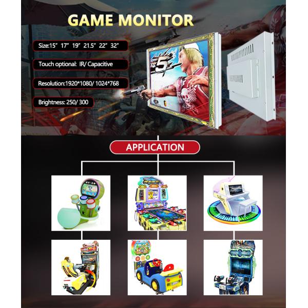 Exposição industrial do monitor do tela táctil, painel do Lcd do tela táctil do contraste alto