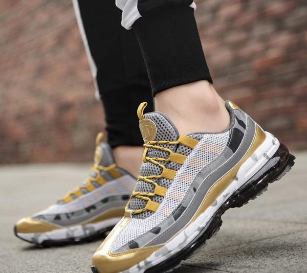 EVA Outsole Mens Breathable Running Shoes 3D Rubber Mens Sport Sneakers