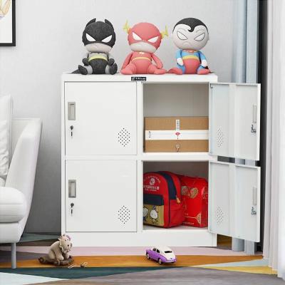 ISO9001 Indoor 4 Door Steel Locker 4 Tier Filing Cabinet customization