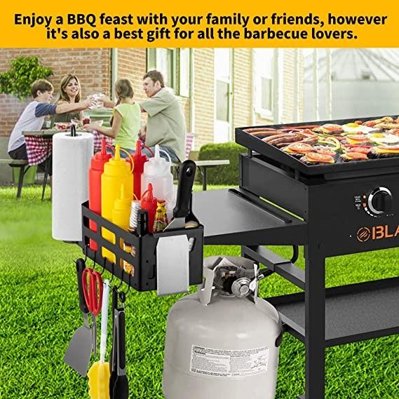Space Saving BBQ Caddy No Drill Storage Box for Easy Install Kit Number 2 Accessories