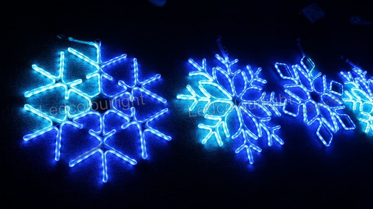 IP65 Waterproof DMX512 RGB LED Snowflake Light for Christmas Outdoor Decoration