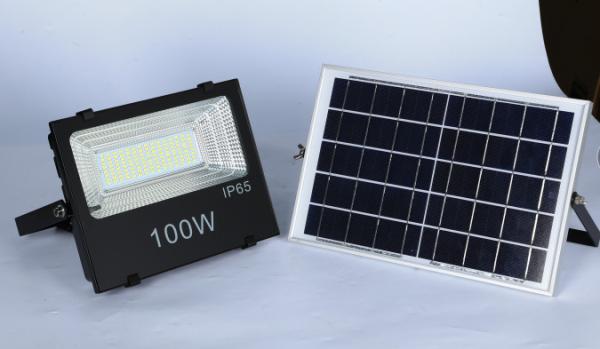 IP65  100w Solar Flood Light , Outdoor Solar Flood Light With Remote Control