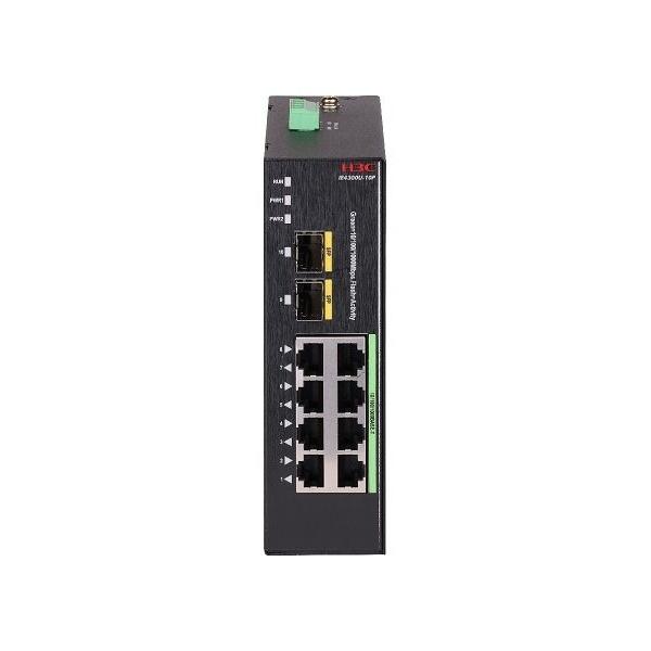 Industrial-Grade PoE+ Switch With High Reliability & ERPS Ring , 10-Port Gigabit Ethernet Switch