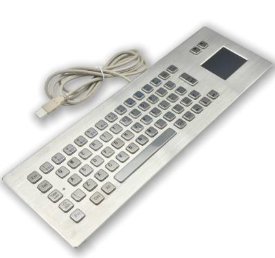 IP65 Industrial Stainless Steel Keyboard with touchpad Waterproof Dustproof Violence Resist Explosionproof desktop stainless steel keypboard