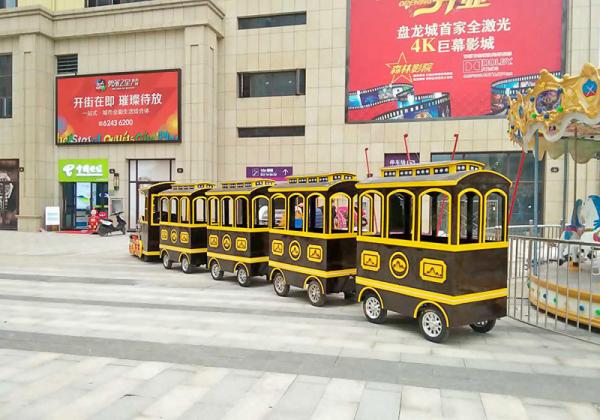 Outdoor Electric Trackless Train  / Shopping Mall Train 42 Set Bee Series