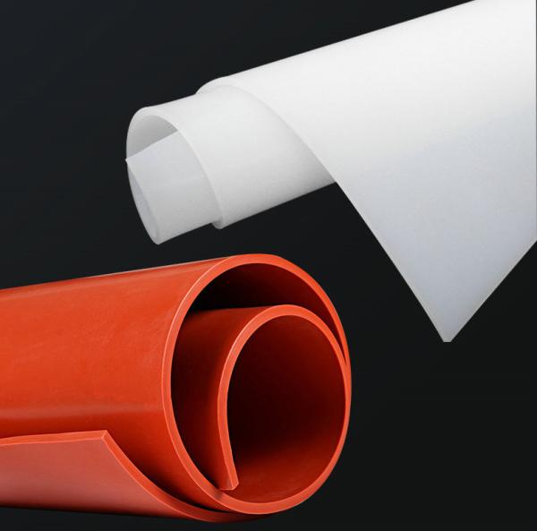 0.5 mm-50 mm Espessura de borracha de silicone de alta temperatura ≥ 300% alongamento preto