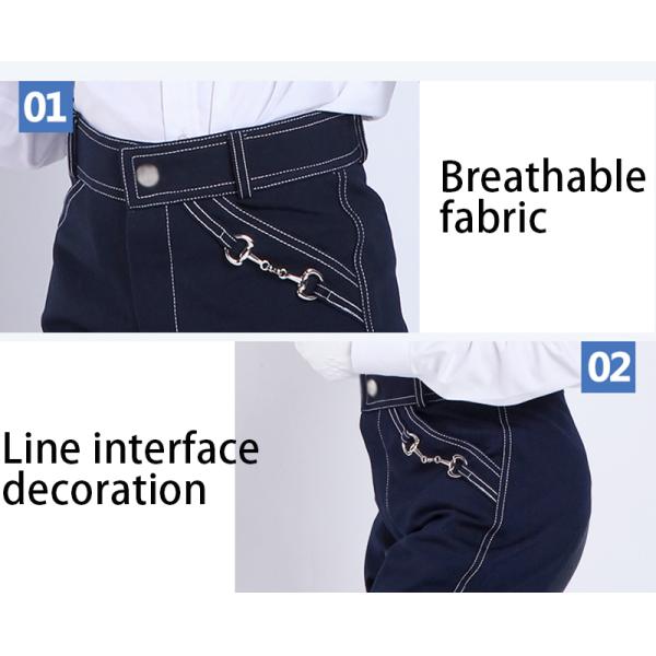Kids Horse Riding Breeches Breathable Cotton Childrens Horse Riding Pants