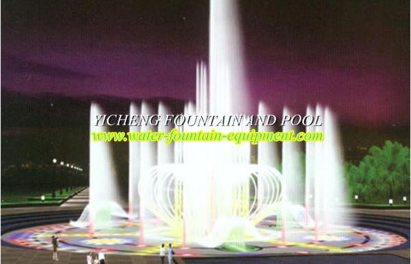 Decorative Floor Water Fountain Equipment , Customize Land Water Dry Fountain