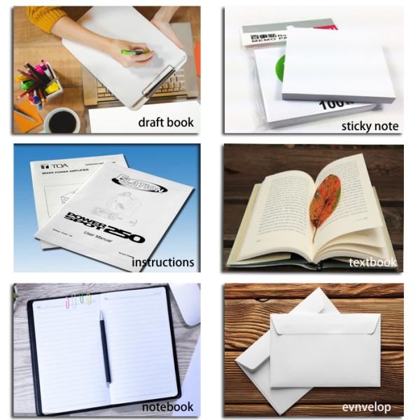 uncoated woodfree paper 70 - Подгонянный размер рулона высокосортной бумаги офсетной бумаги 180 Гсм Вудфри белый