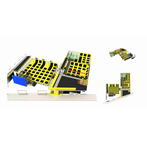 641 M2 Exported to Italy Trampoline Park/ Kids Trampoline with Ninja Space/ Indoor Fitness Equipment