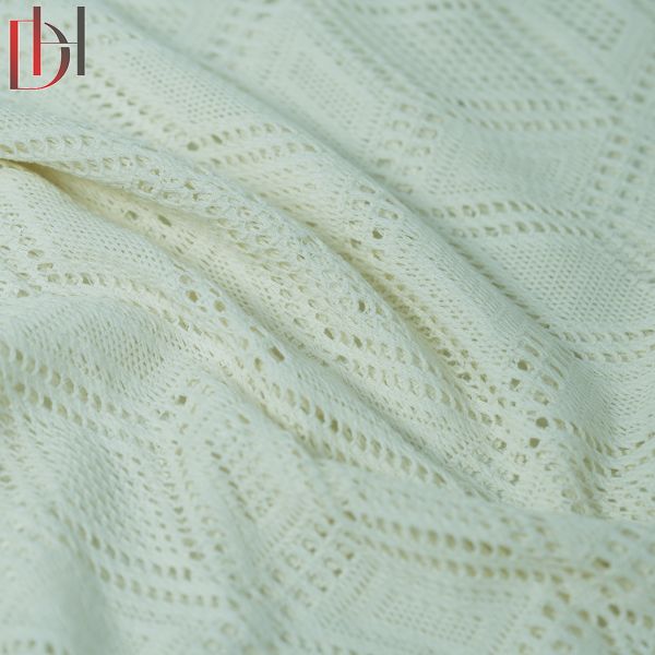 Lace Jacquard Fabric Customized 65% Cotton 35% Polyester Fabric