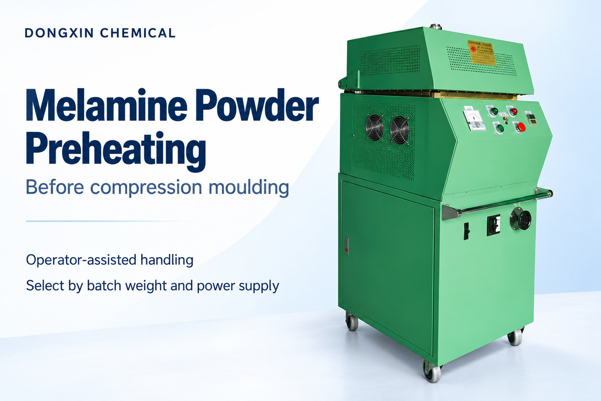 High Frequency Melamine Preheating Machine For Moulding Powder Preparation Before Compression Moulding
