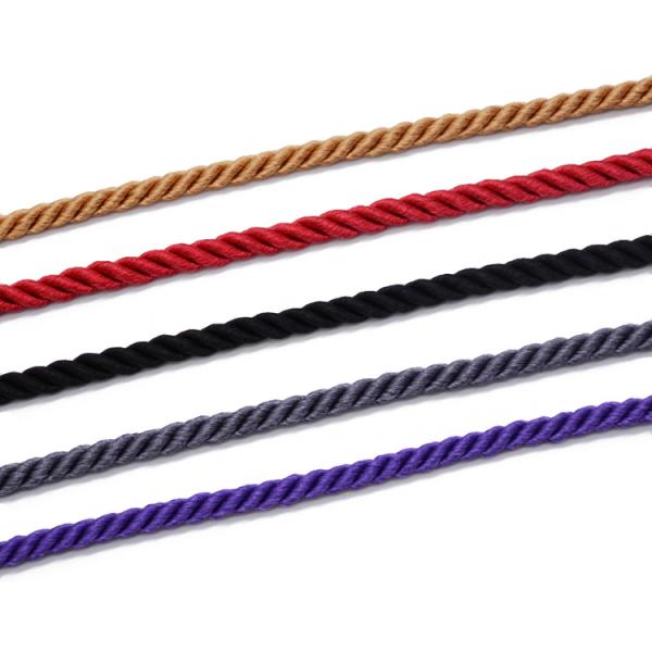 Красные 6mm 8mm вокруг переплетенной веревочки шнура Macrame