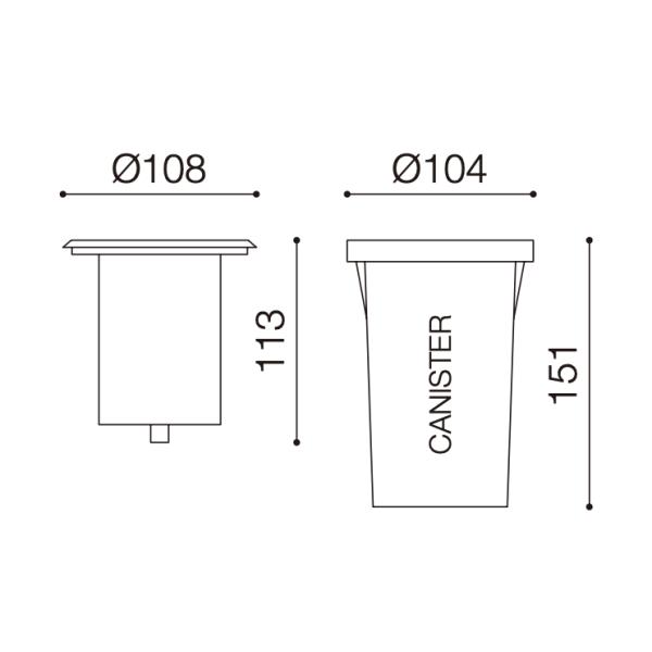 COB LED Inground Light Recessed Waterproof Inground Light IP67 Stainless steel 304 Cover