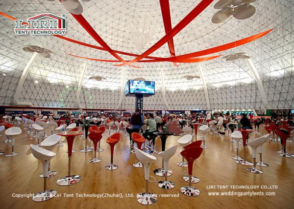 Steel Structure 60m Diameter Geodesic Dome Tents For Outdoor Exhibition