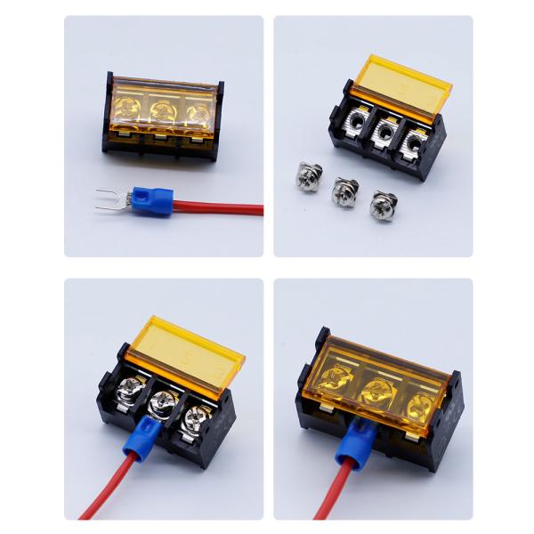 9.5mm / 0.375 Barrier Screw Terminal Blocks Side Pin Mounting