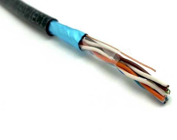 PE 305M 1000Ft Waterproof 4P FTP / Cat5E Lan Cable , Outdoor Network Cable