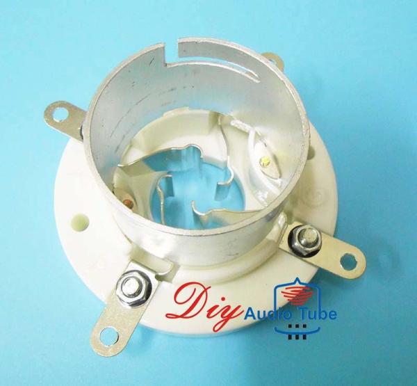 4 Pin Vacuum Tube Sockets Silver Plated ROHS Approved For 845 211 Tube AMP