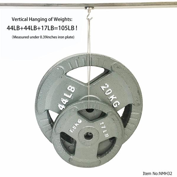 Industrial Heavy Duty Magnetic Hooks 100 lb Capacity for Hanging Permanent Pot Shape