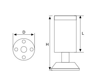 Ноги мебели металла ног софы и ноги, стальное обслуживание OEM ног шкафа