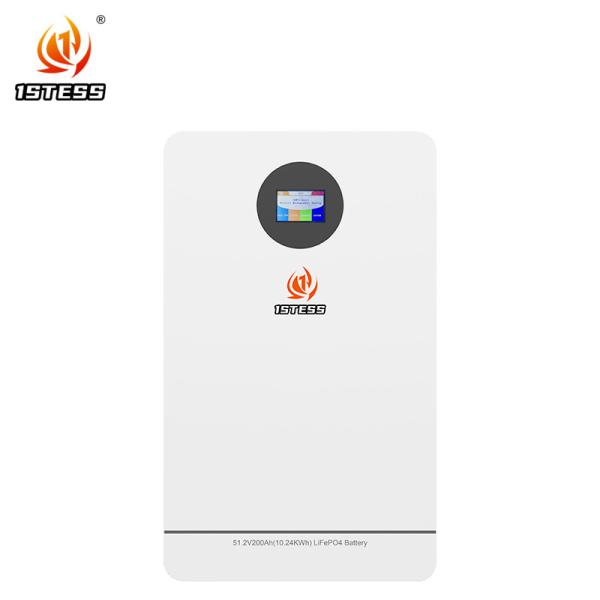 Wall Mounted Solar Energy Battery 51.2V 200ah 10.24kwh Lipo4 Battery Pack for Home 680*412*231 mm