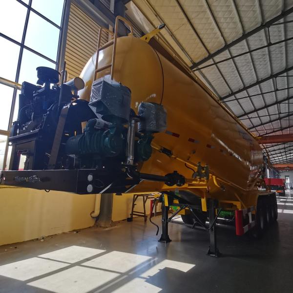 50t-70t Load Heavy-Duty Flour Tank Trailer with Jost Kingpin and Powerful Engine