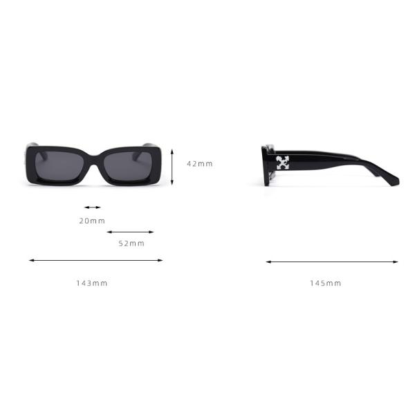 Colorful Lens Small 143MM Trendy Rectangle Frame Sunglasses BSCI TR90