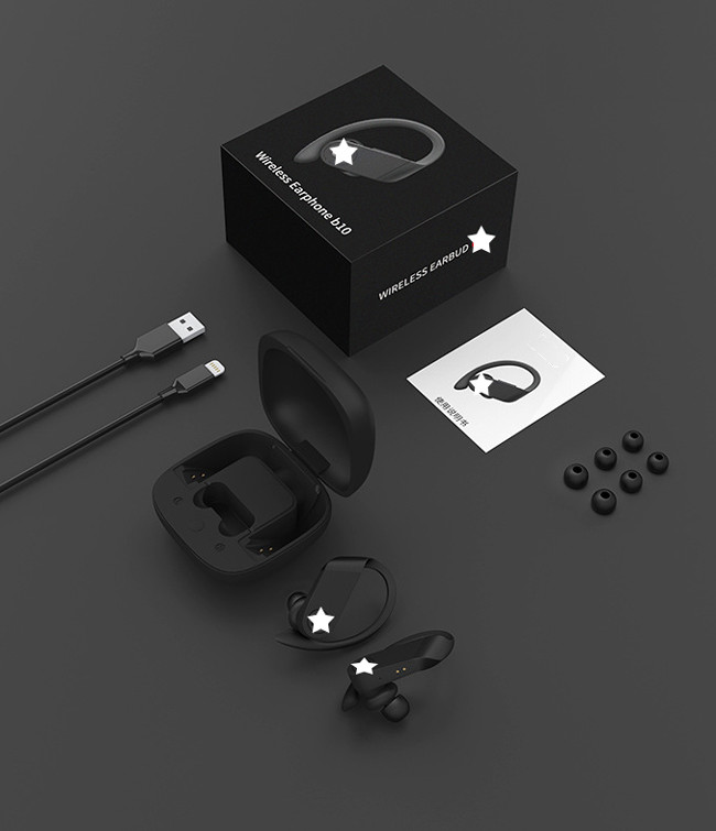 Портативное BT10 беспроводное Bluetooth Earbuds с поручая случаем