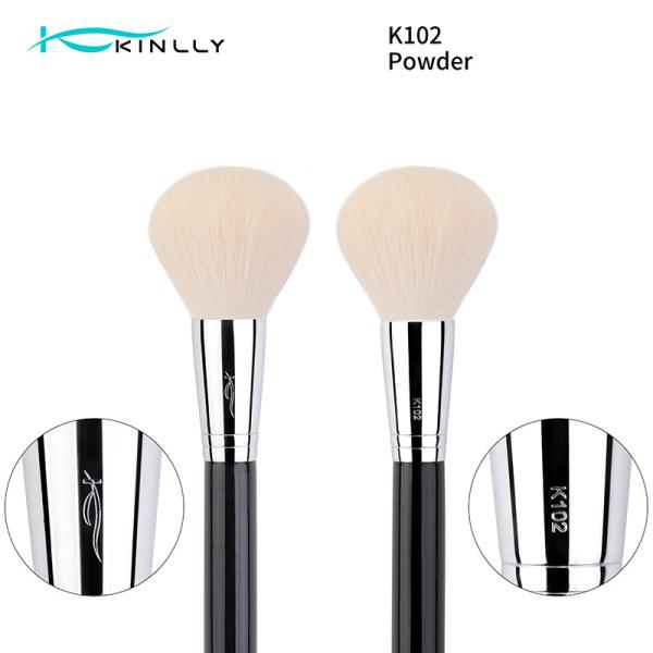 Одиночная коза макияж волос чистит естественную сторону щеткой Ferrule меди волос чистит K102-1 щеткой