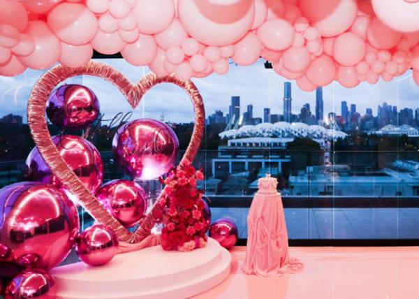 4ft 5ft 6ft Inflatable PVC Pink Shiny Mirror Balloons For Luxury Weddings Birthdays