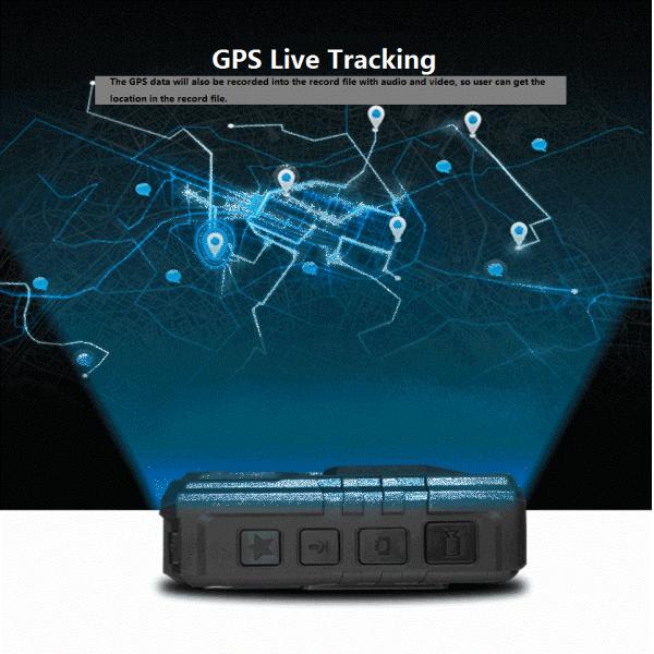 Câmeras vestindo do corpo da polícia da visão noturna de 21MP 1080P para a aplicação da lei GPS