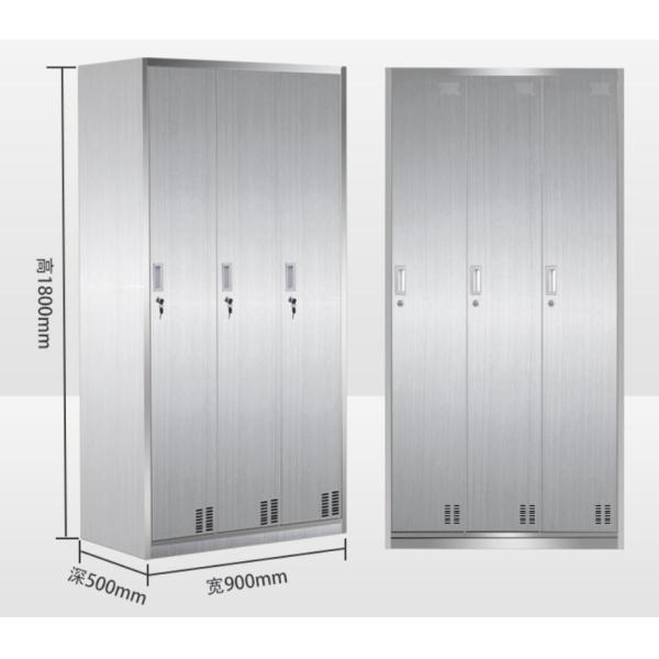 Stainless Steel RAL Color D500mm Metal Wardrobe Cabinet