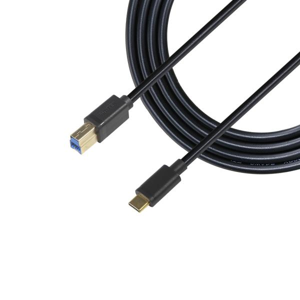 Cabo de dados USB 2.0 Tipo C Macho para USB B Macho para Impressoras e Scanners