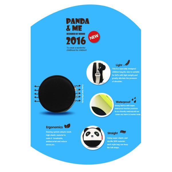 Panda Small Toddler Messenger Bag , Lovely Baby Sling Bag For Kids