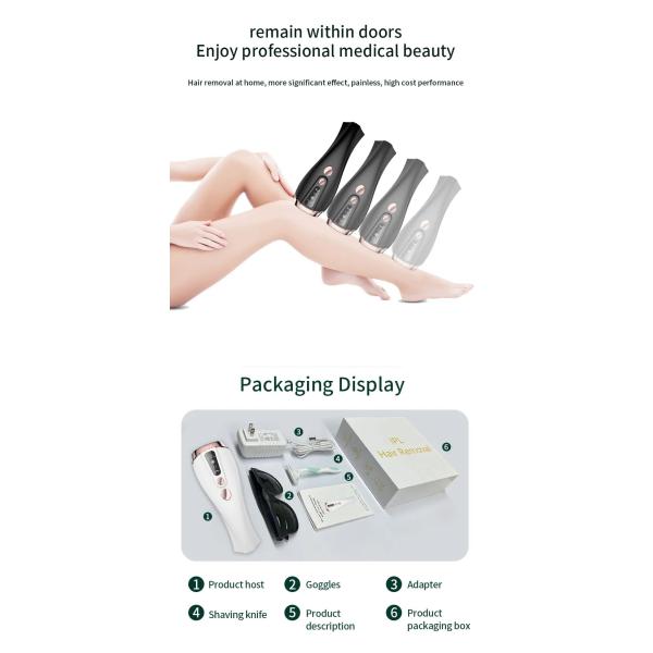 Прибор удаления волос IPL льда крутой постоянный для людей женщин, перевозчик волос всего тела как быстро как 8 минут, 999 999 Flashe