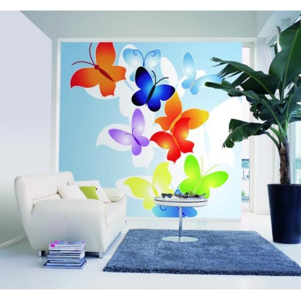 PVC, Fabric Animal Series Butterfly Customized Hotel, Spa, Househole Wallpapers DW-011