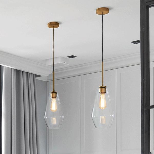 Modern Clear glass globe pendant light For Bar Kitchen Lighting (WH-GP-04)